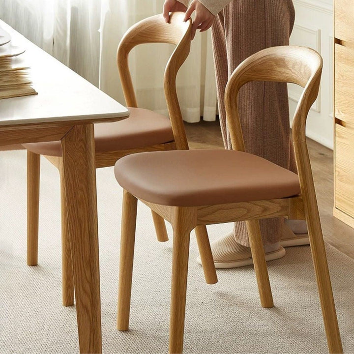 Leann Modern Solid Wood Dining Chair - Exclusivia
