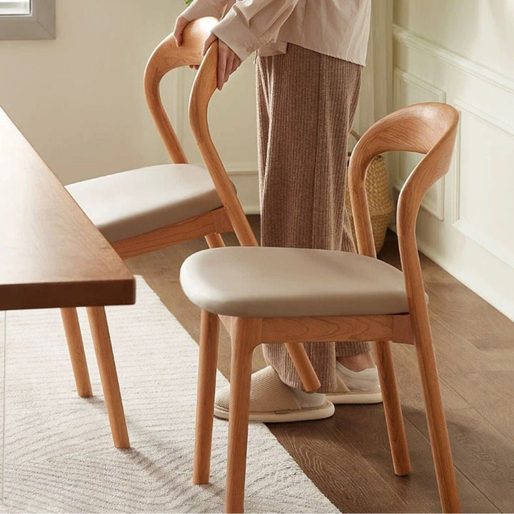 Leann Modern Solid Wood Dining Chair - Exclusivia
