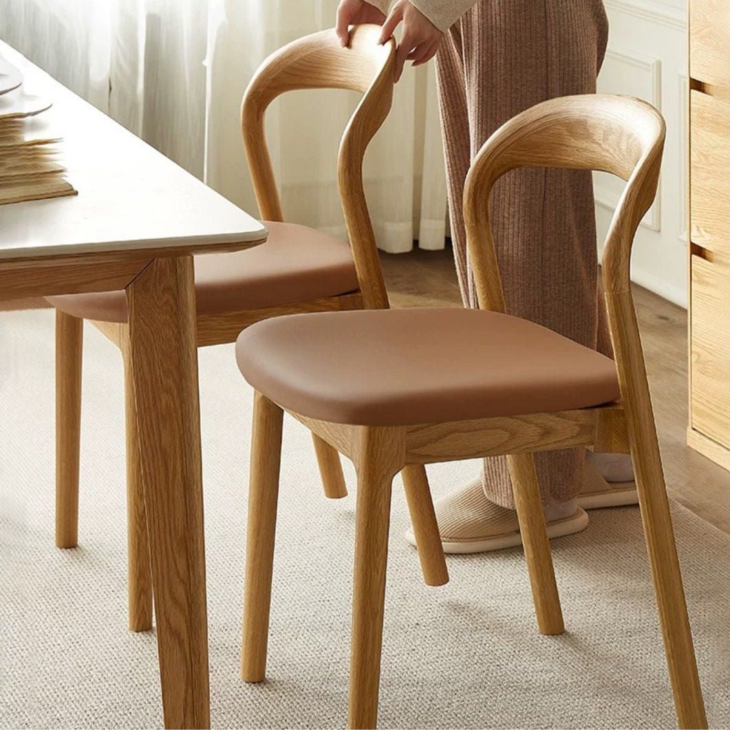 Leann Modern Solid Wood Dining Chair - Exclusivia