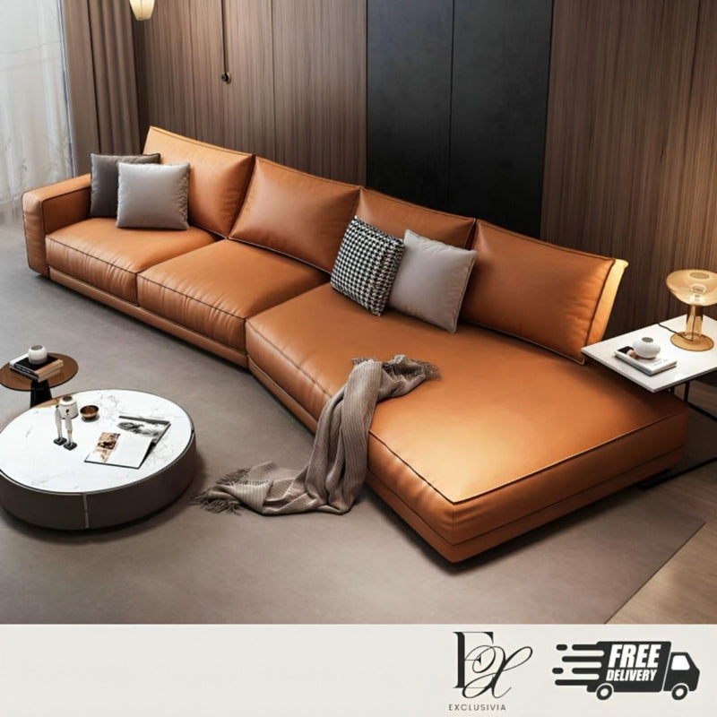 LIEF Modern Leather Sofa - Exclusivia