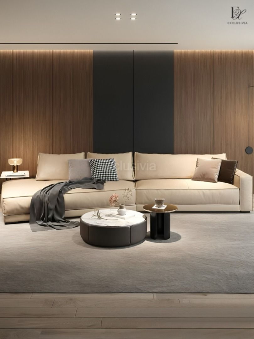 LIEF Modern Leather Sofa - Exclusivia