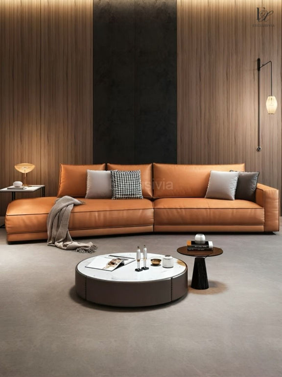 LIEF Modern Leather Sofa - Exclusivia