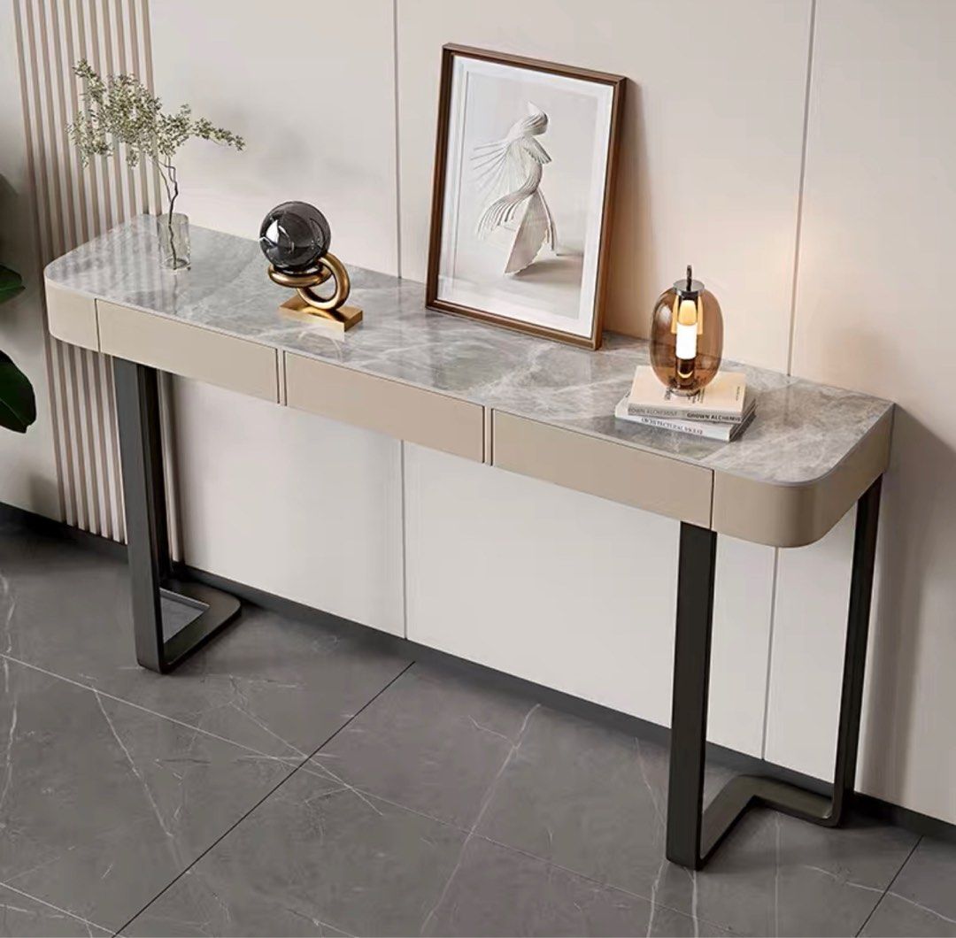 ZENITH Modern Sintered Stone Console Table