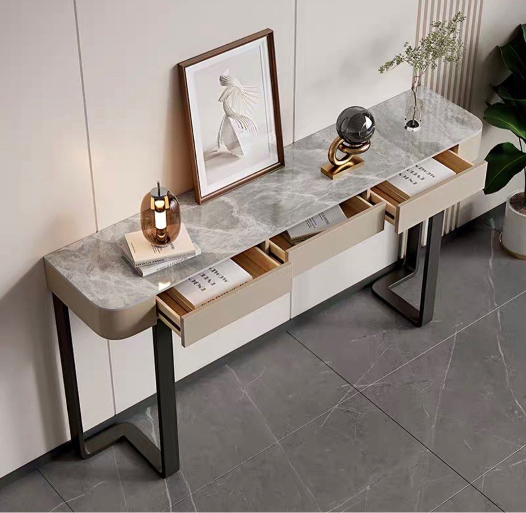ZENITH Modern Sintered Stone Console Table