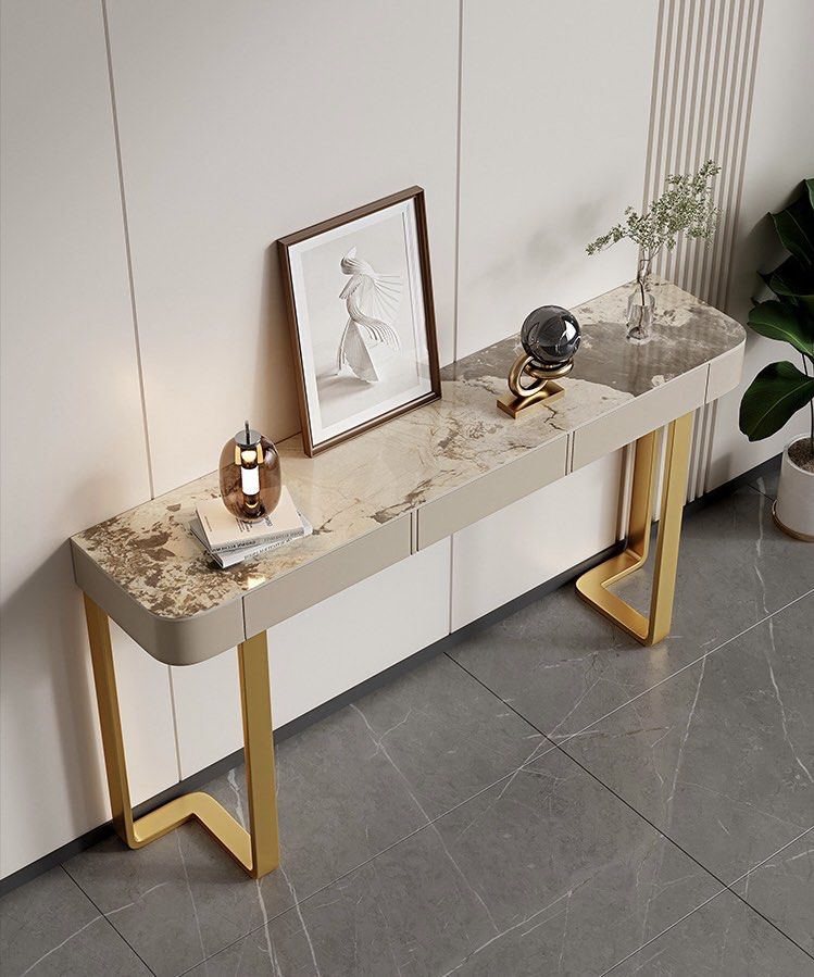 ZENITH Modern Sintered Stone Console Table