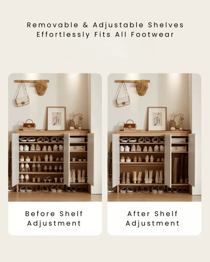 LINS Japandi Shoe Cabinet - Exclusivia