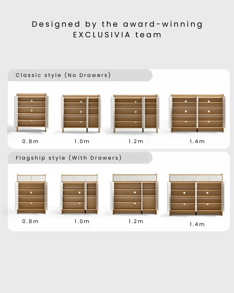 LINS Japandi Shoe Cabinet - Exclusivia