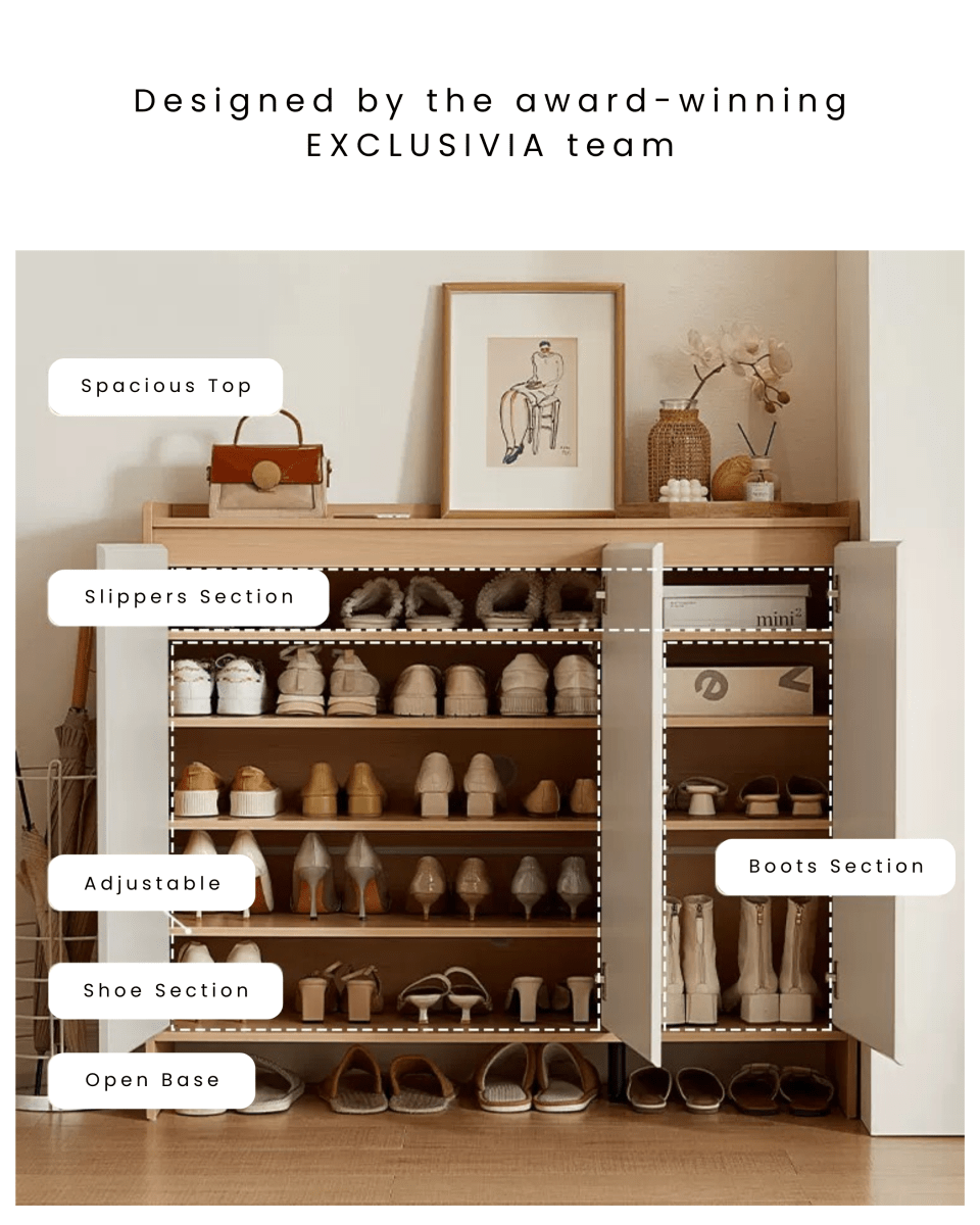 LINS Japandi Shoe Cabinet - Exclusivia