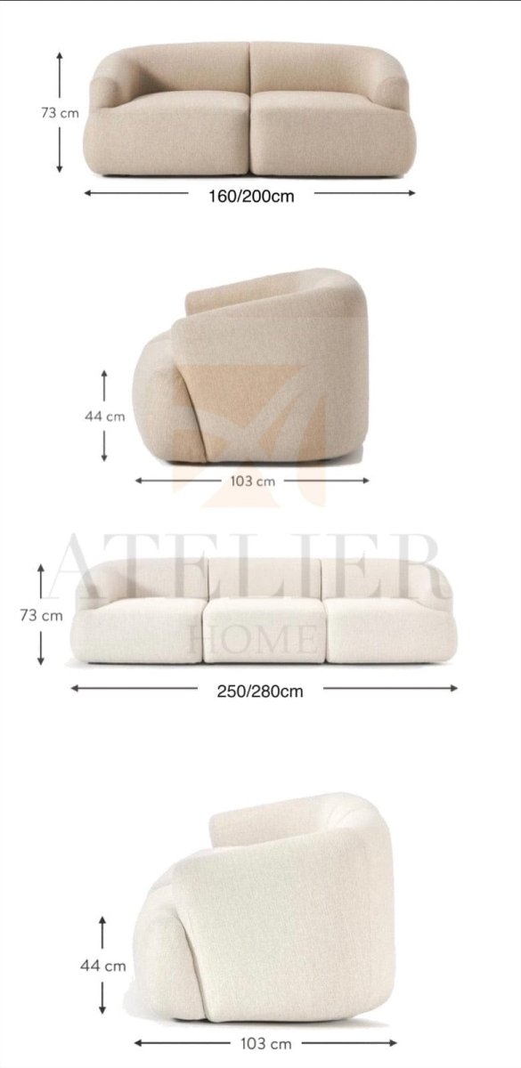 Liora Scandinavian Sectional Sofa - Exclusivia