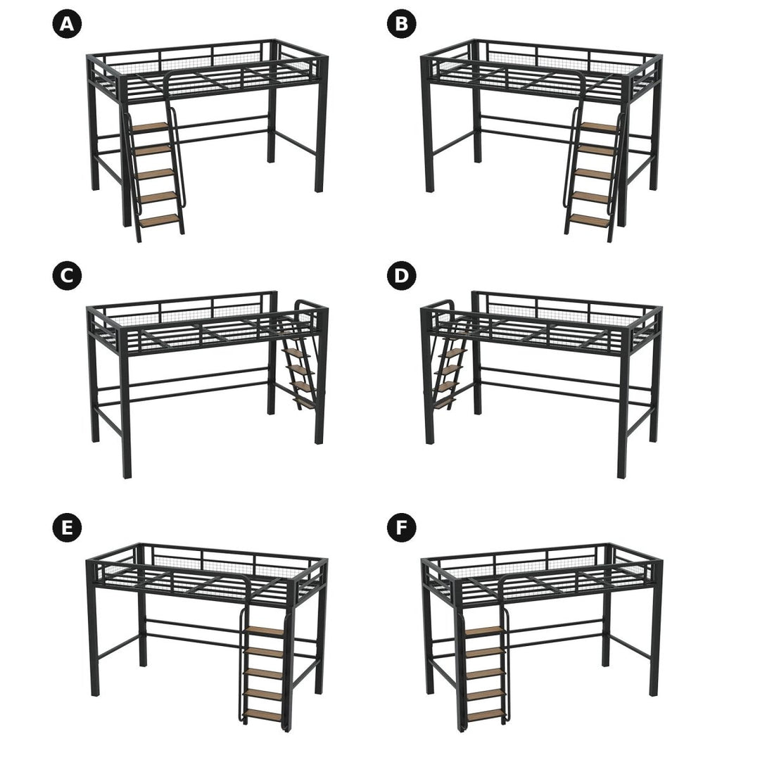 AERIS Modern Steel Loft Bedframe - Exclusivia