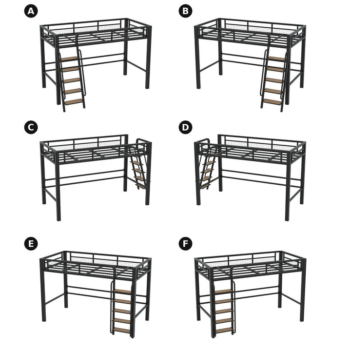 AERIS Modern Steel Loft Bedframe - Exclusivia