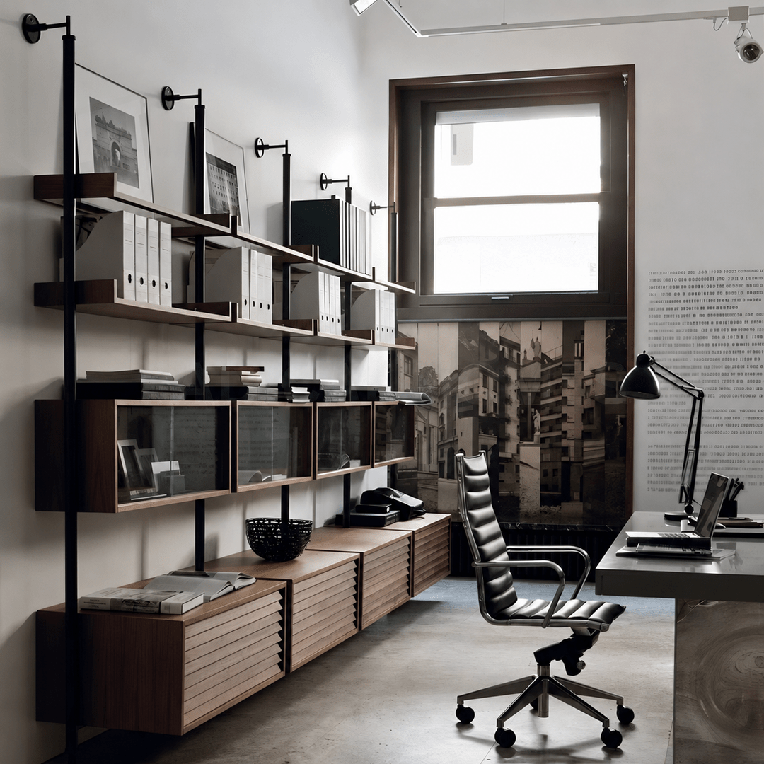 LOFT Modern Solid Wood Bookshelf - Exclusivia