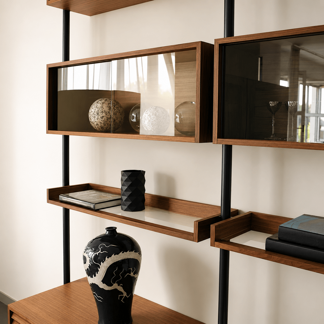 LOFT Modern Solid Wood Bookshelf - Exclusivia