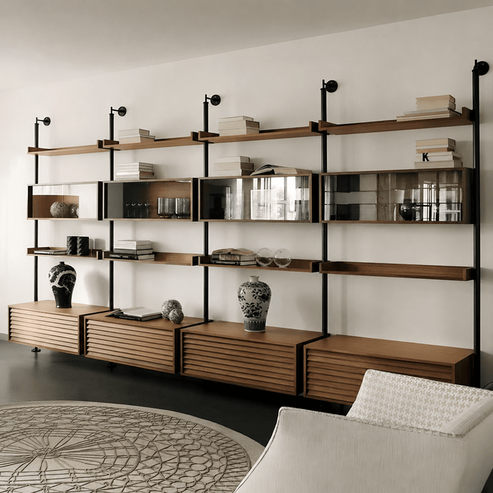 LOFT Modern Solid Wood Bookshelf - Exclusivia
