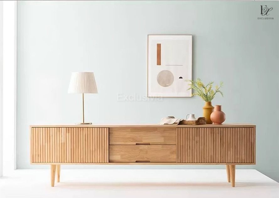 LOSR Rustic Wood TV Console - Exclusivia