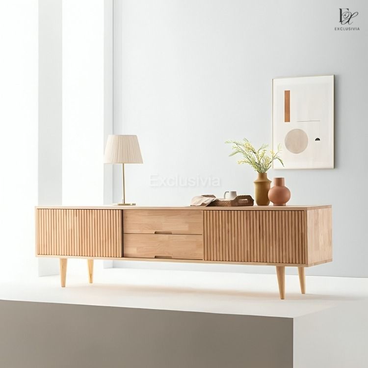 LOSR Rustic Wood TV Console - Exclusivia