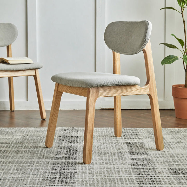 LOU Scandinavian Oak Wood Dining Chair - Exclusivia