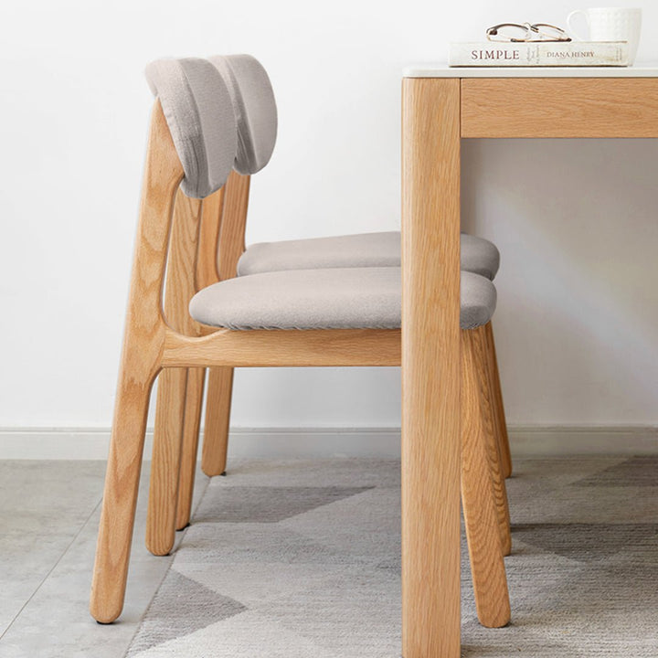 LOU Scandinavian Oak Wood Dining Chair - Exclusivia