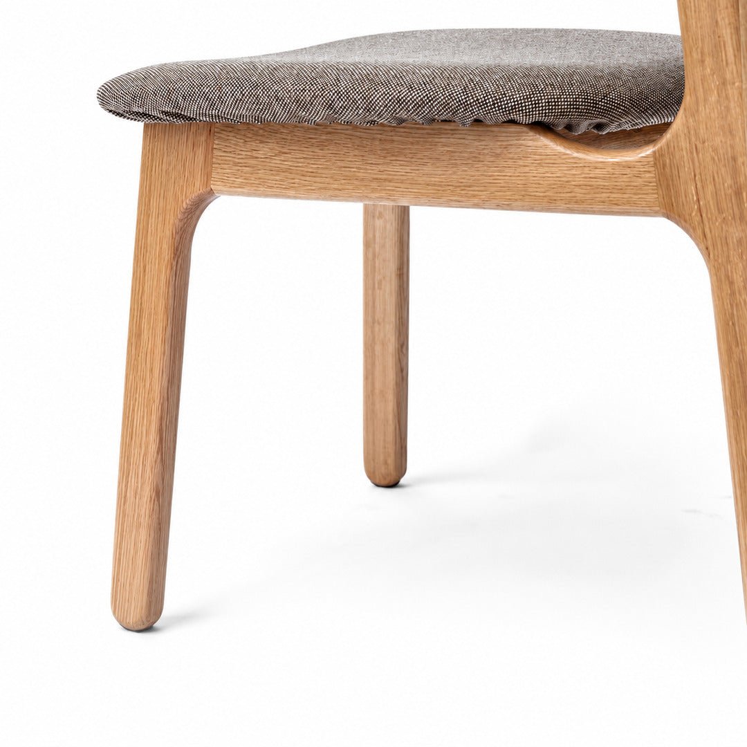 LOU Scandinavian Oak Wood Dining Chair - Exclusivia