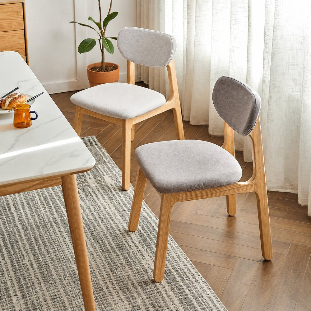 LOU Scandinavian Oak Wood Dining Chair - Exclusivia