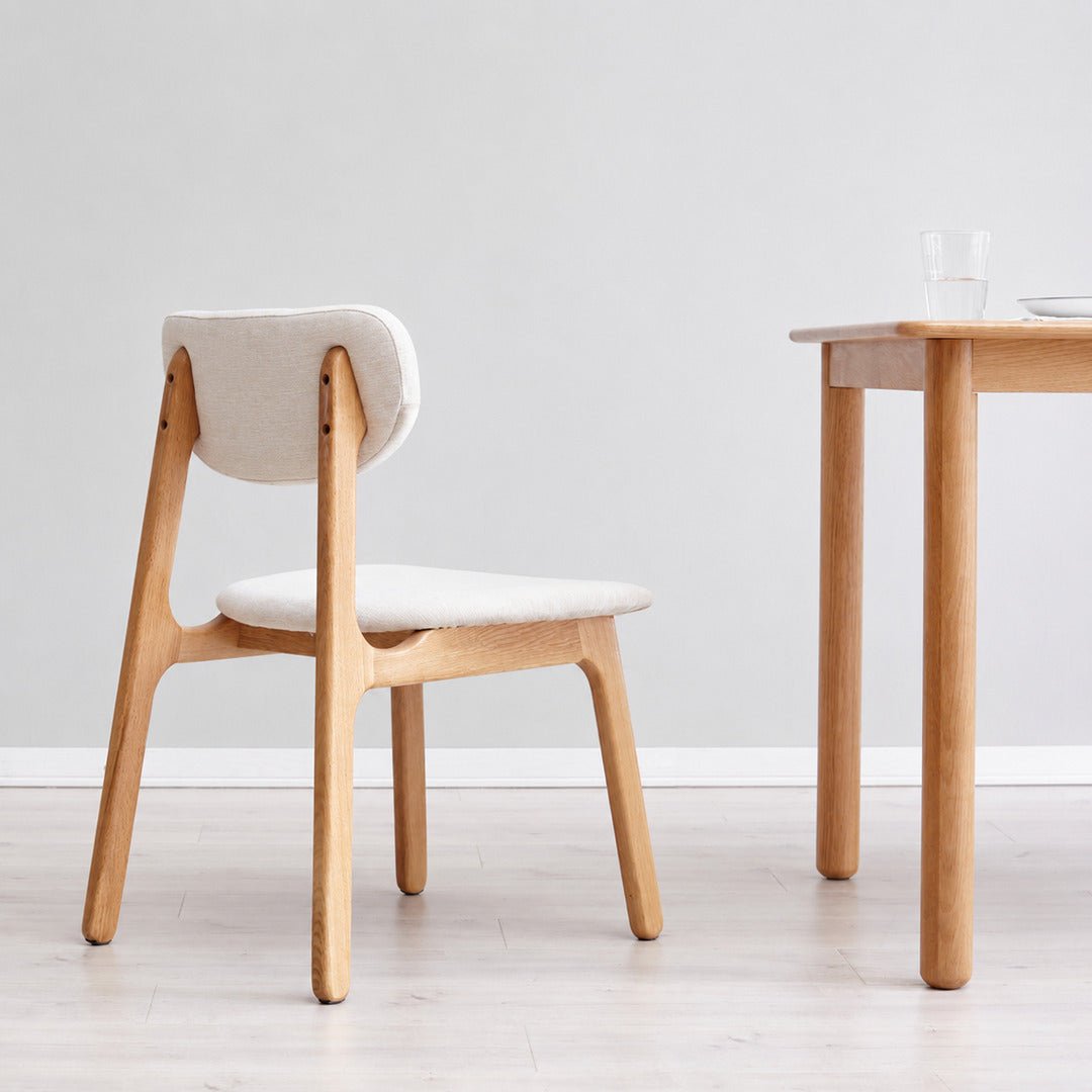 LOU Scandinavian Oak Wood Dining Chair - Exclusivia