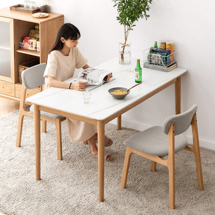 LOU Scandinavian Oak Wood Dining Chair - Exclusivia