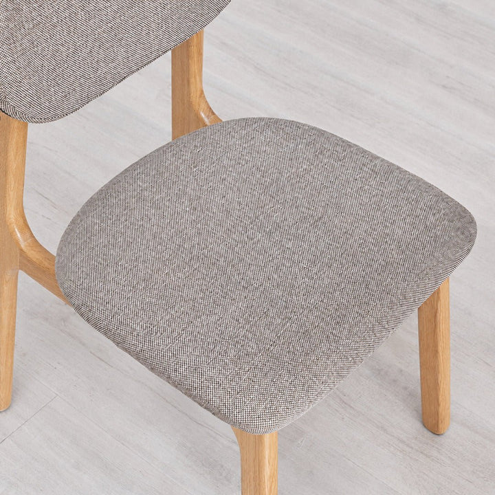 LOU Scandinavian Oak Wood Dining Chair - Exclusivia