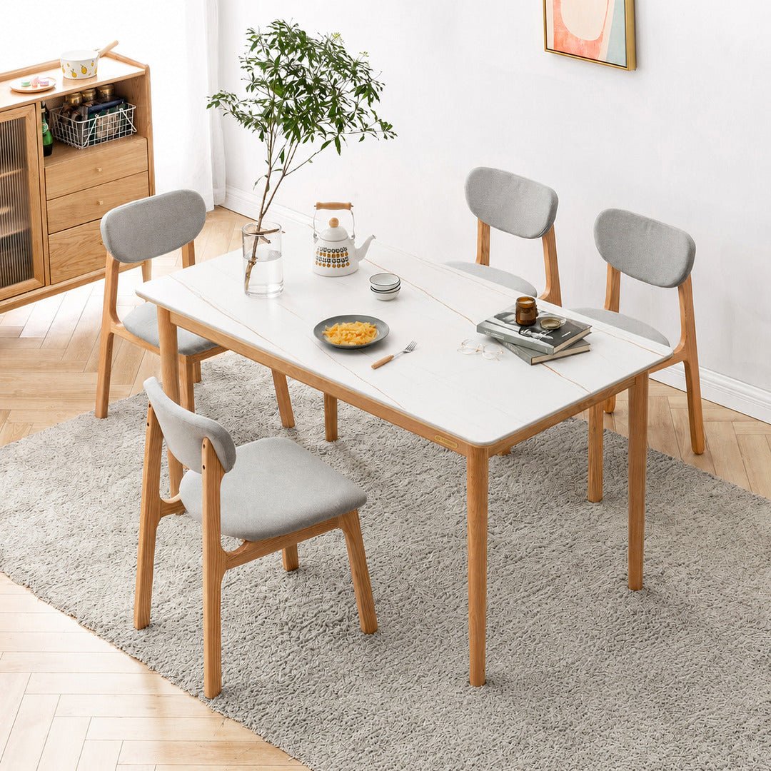LOU Scandinavian Oak Wood Dining Chair - Exclusivia