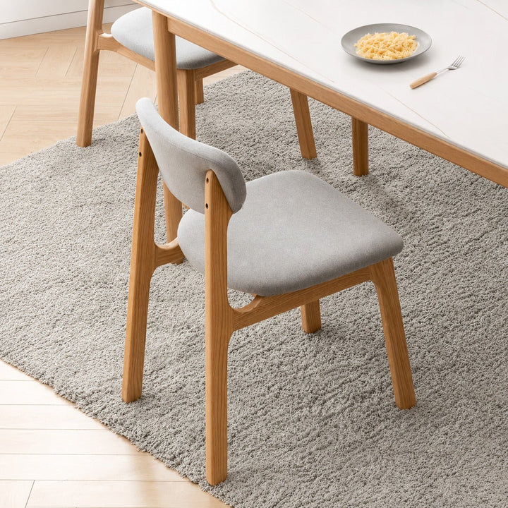 LOU Scandinavian Oak Wood Dining Chair - Exclusivia