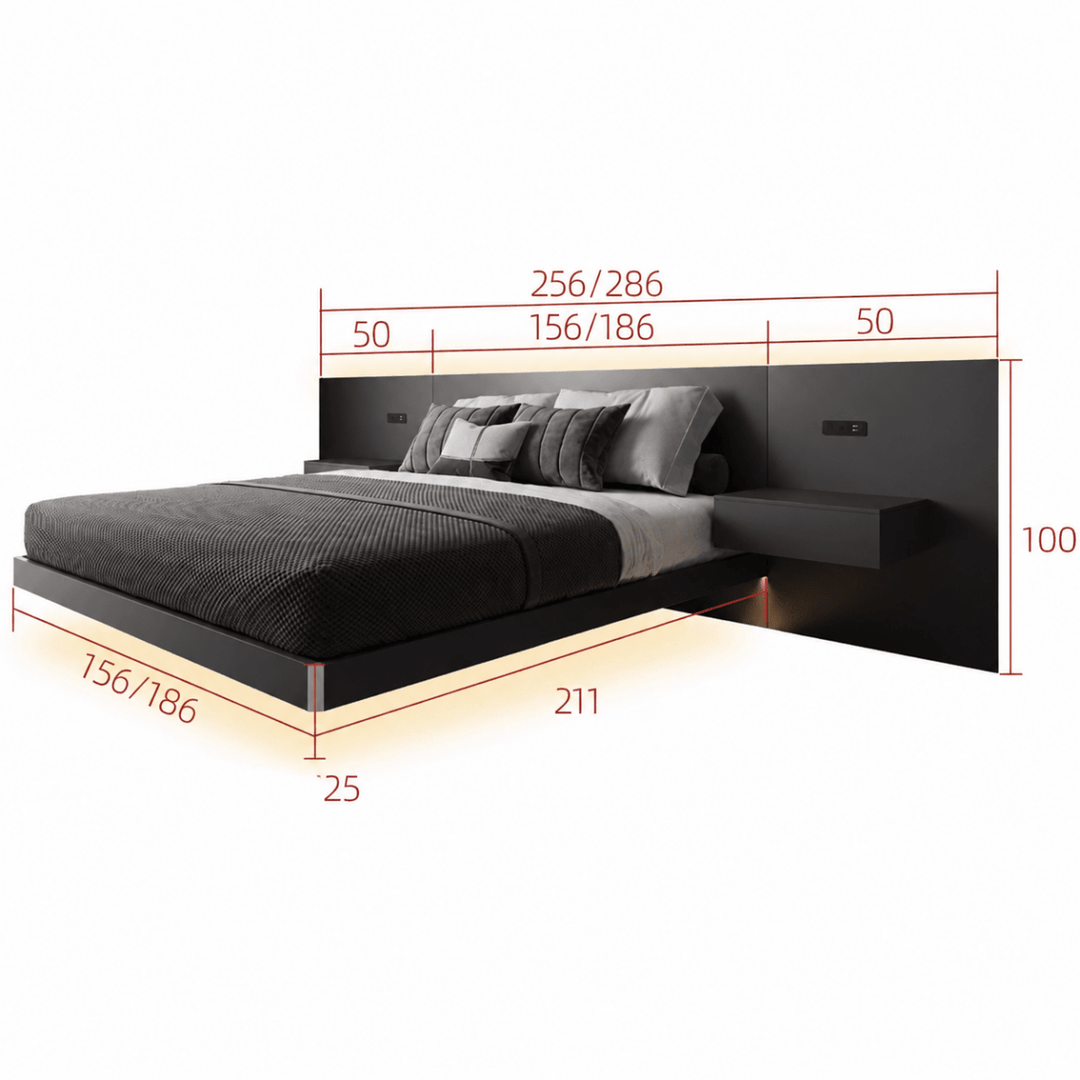 Lucent Modern Floating Bedframe - Exclusivia