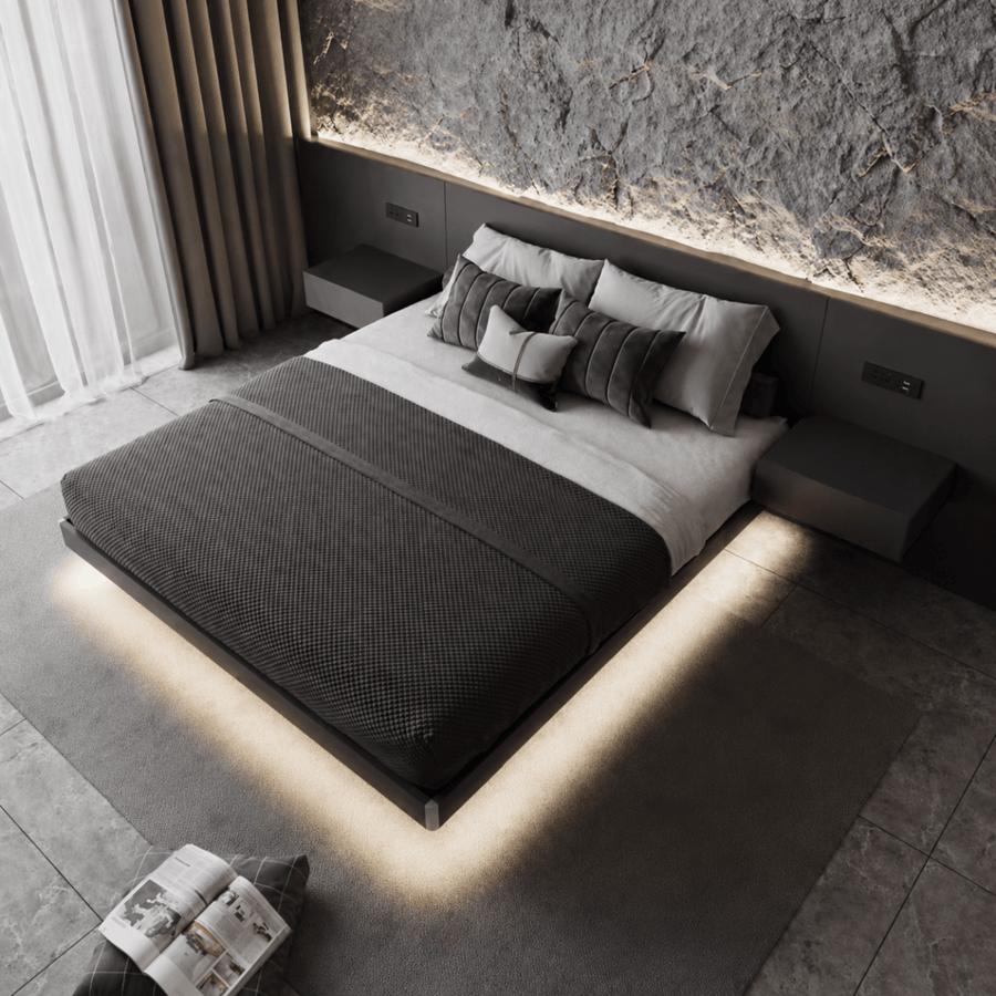 Lucent Modern Floating Bedframe - Exclusivia