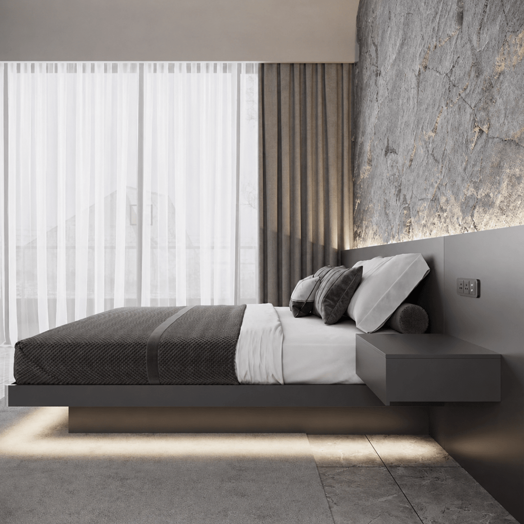 Lucent Modern Floating Bedframe - Exclusivia
