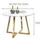 LUGNA Modern Round Marble Dining Table - Exclusivia