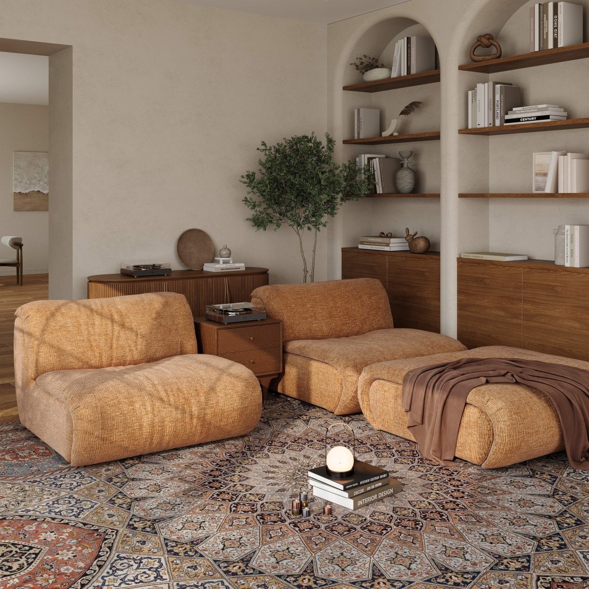 Luma Modular Chenille Sofa - Exclusivia