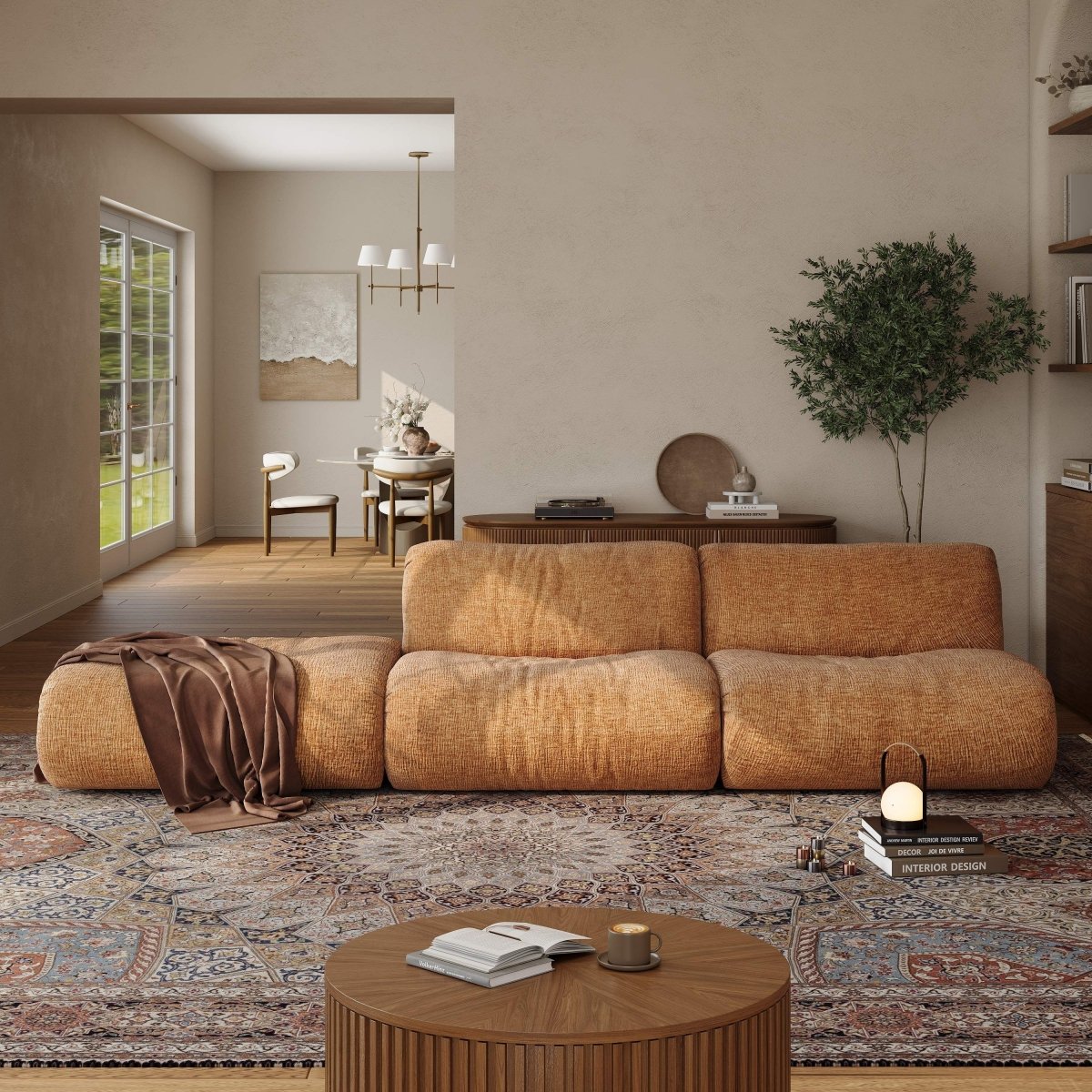 Luma Modular Chenille Sofa - Exclusivia
