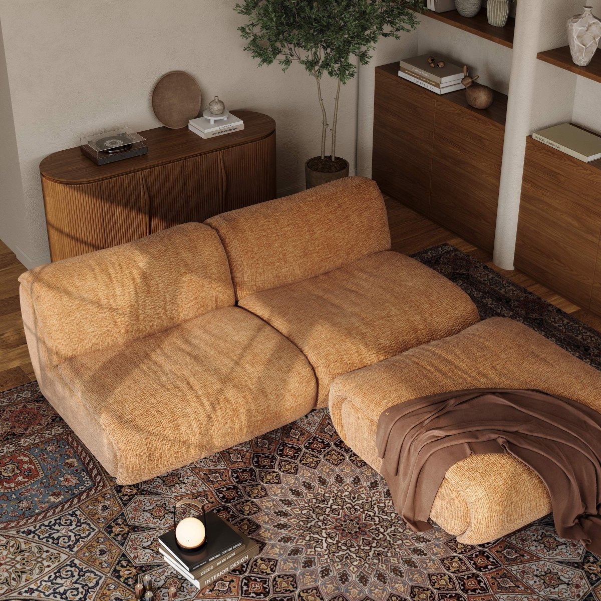 Luma Modular Chenille Sofa - Exclusivia