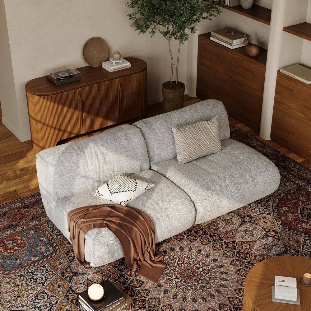 Luma Modular Chenille Sofa - Exclusivia