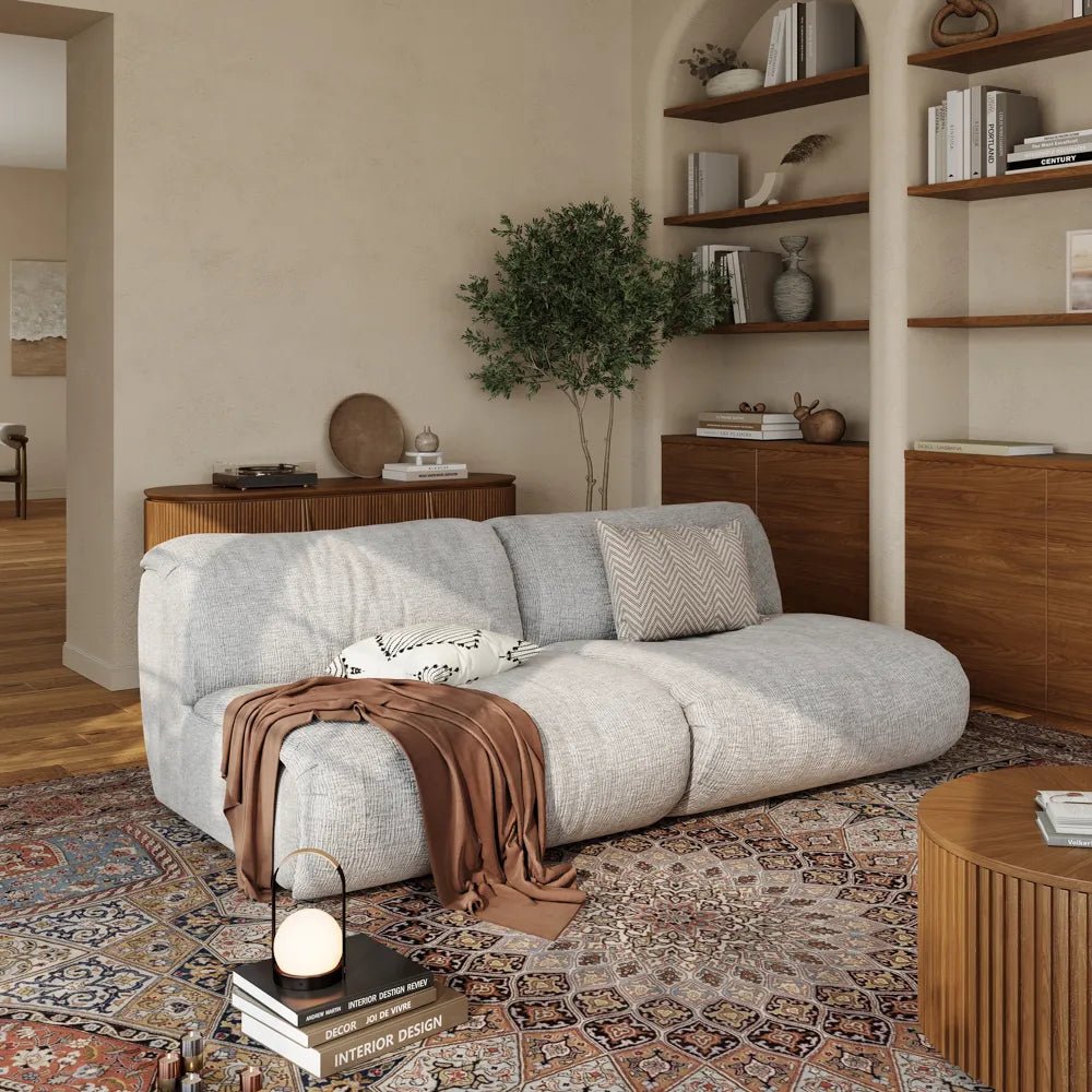 Luma Modular Chenille Two Seat Sofa - Exclusivia