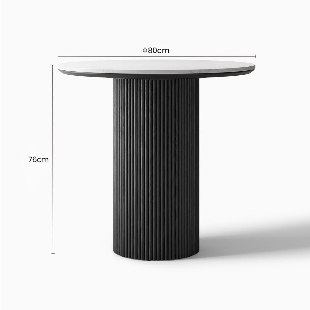 Lumea Natural Dining Table, 80cm & 100cm - Exclusivia