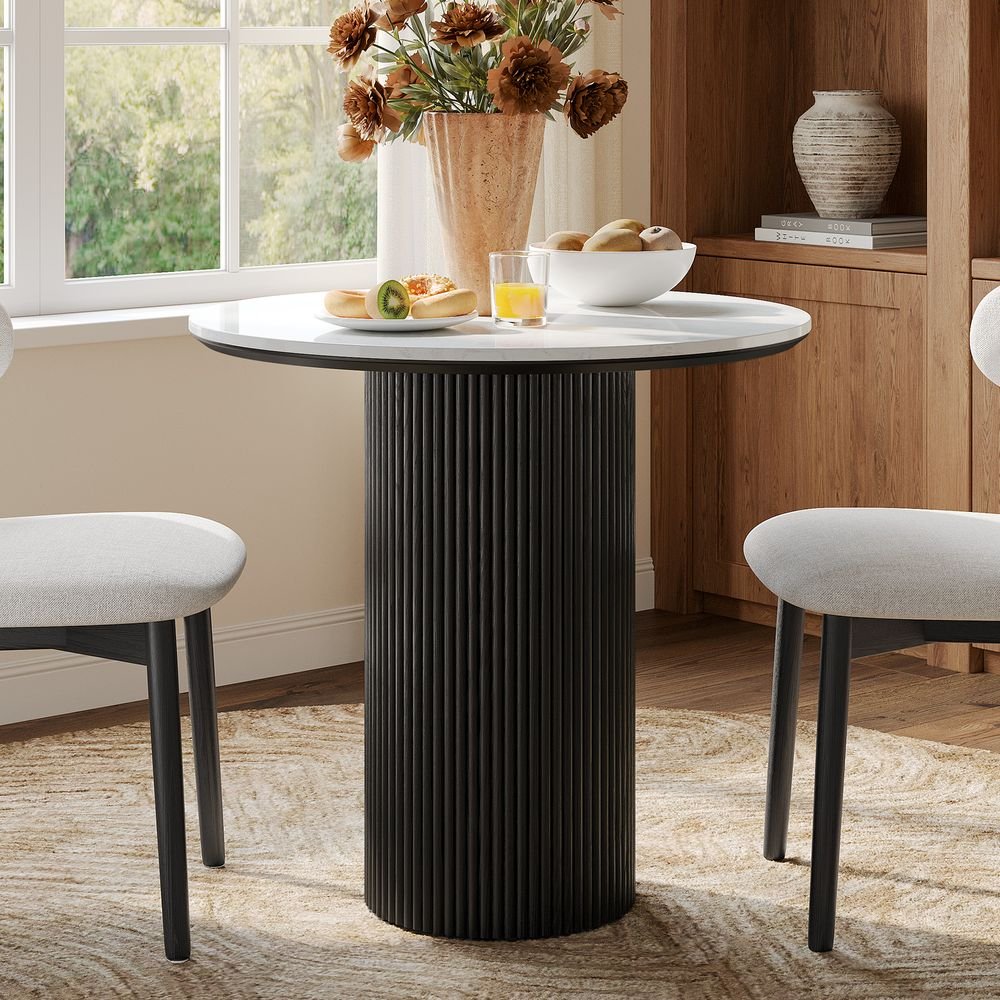 Lumea Natural Dining Table, 80cm & 100cm - Exclusivia