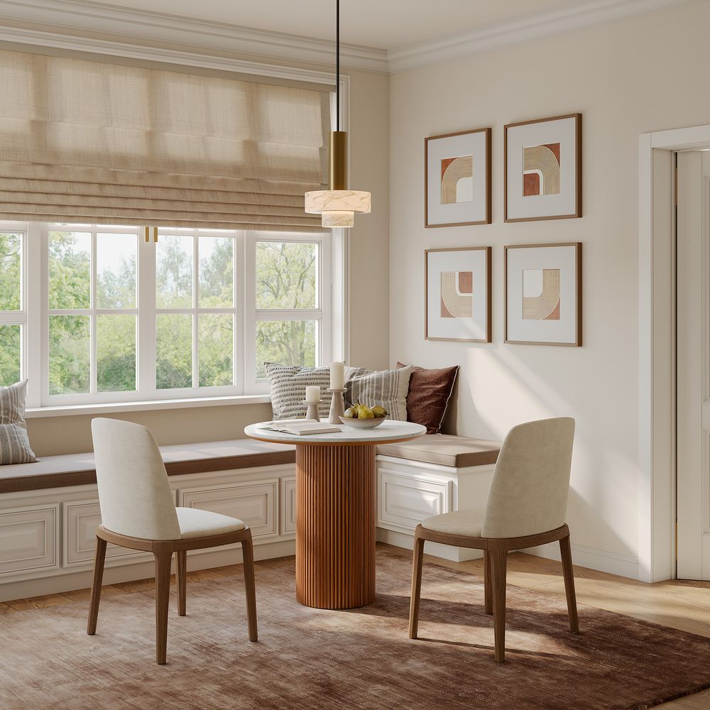 Lumea Natural Dining Table, 80cm & 100cm - Exclusivia