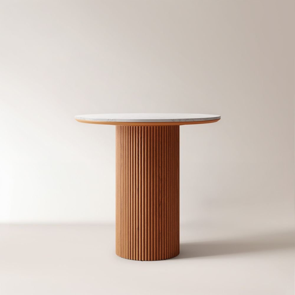 Lumea Natural Dining Table, 80cm & 100cm - Exclusivia