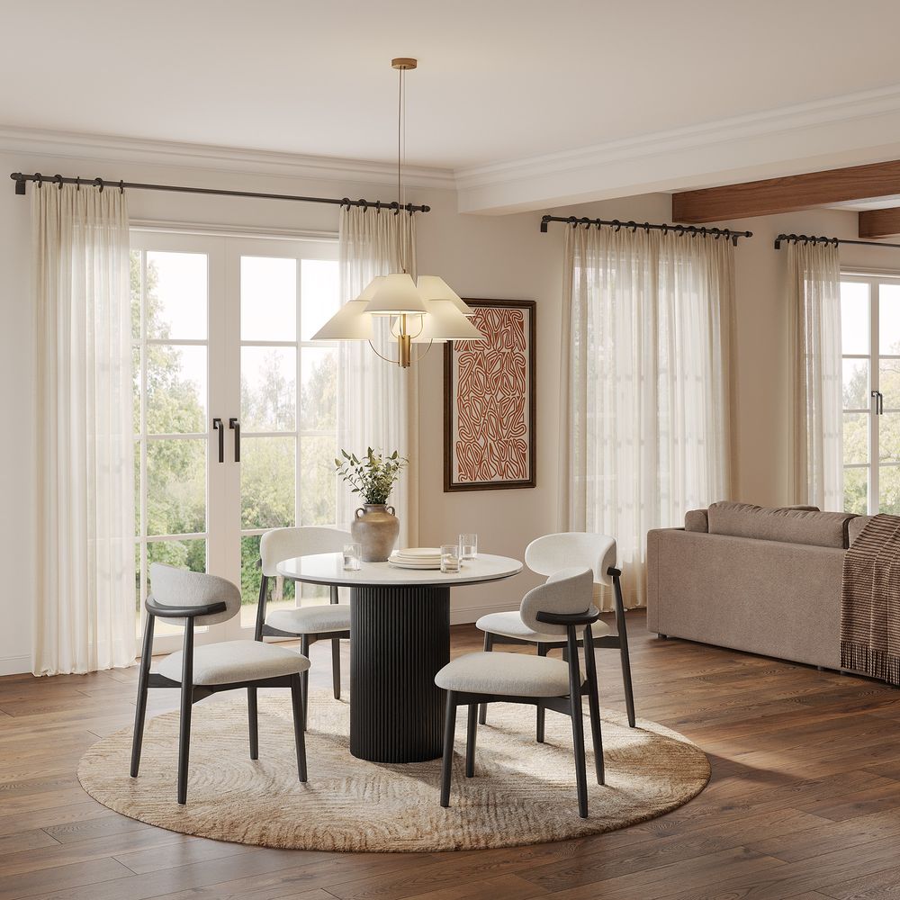 Lumea Natural Dining Table, 80cm & 100cm - Exclusivia