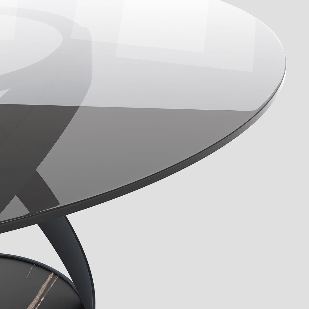 Lumera Sphere Gloss Sintered Stone Dining Table - Exclusivia