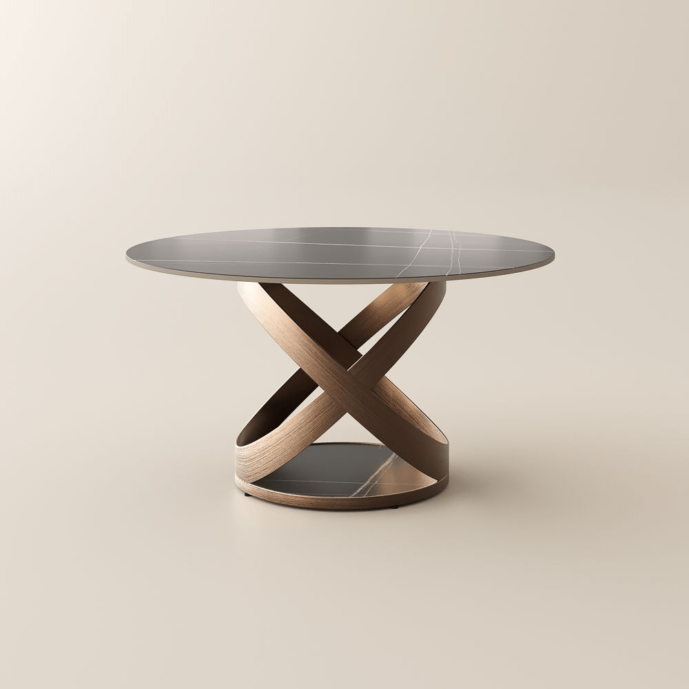 Lumera Sphere Gloss Sintered Stone Dining Table - Exclusivia