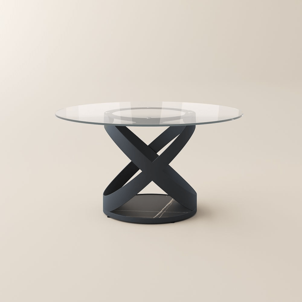 Lumera Sphere Gloss Sintered Stone Dining Table - Exclusivia