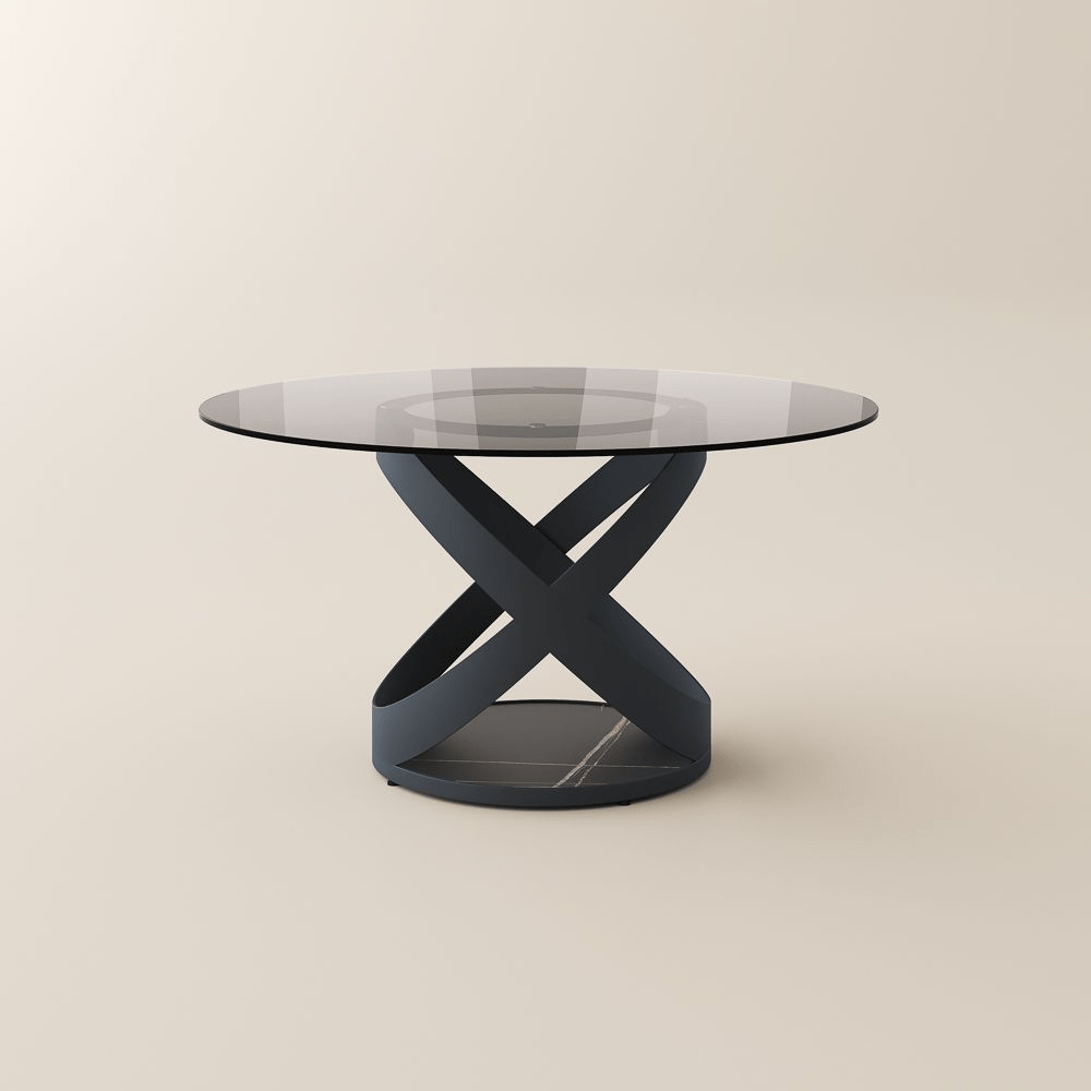 Lumera Sphere Gloss Sintered Stone Dining Table - Exclusivia