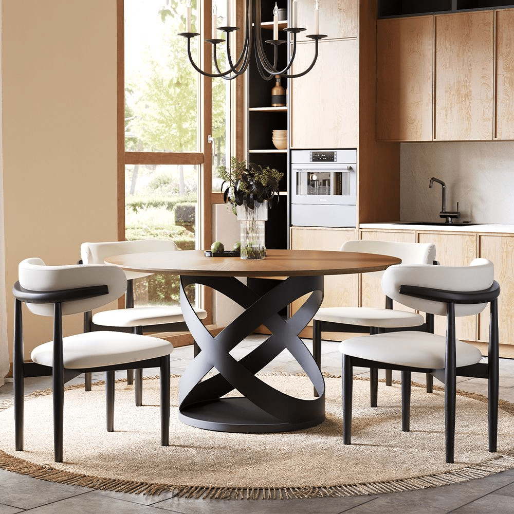 Lumera Sphere Gloss Sintered Stone Dining Table - Exclusivia