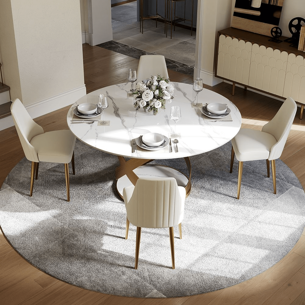 Lumera Sphere Gloss Sintered Stone Dining Table - Exclusivia