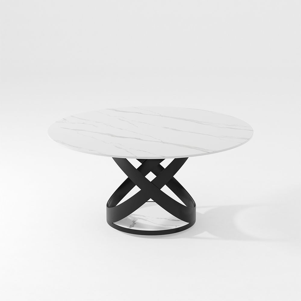 Lumera Sphere Gloss Sintered Stone Dining Table - Exclusivia